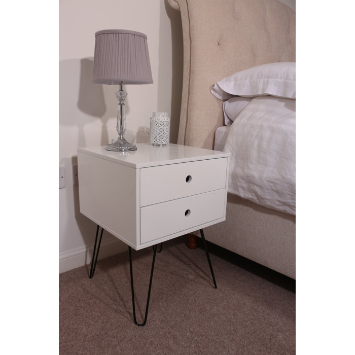Hykkon Aurora Manufactured Wood Bedside Table & Reviews Wayfair.co.uk